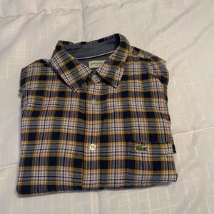 Lacoste plaid long sleeve button up